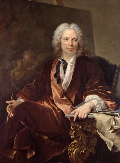 Retrato de Louis Galloche (1670-1761) 1734 de Louis Tocqué